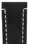 Panerai-Style Vertigo Buffalo Suede Deployment Watch Strap in BLACK