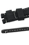 Panerai-Style Vertigo Buffalo Suede Deployment Watch Strap in BLACK