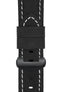 Panerai-Style Vertigo Buffalo Suede Deployment Watch Strap in BLACK
