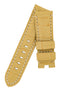 Panerai-Style Alligator-Embossed Deployment Watch Strap in YELLOW