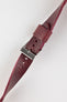 Pebro ARTISAN Leather Watch Strap in BURGUNDY