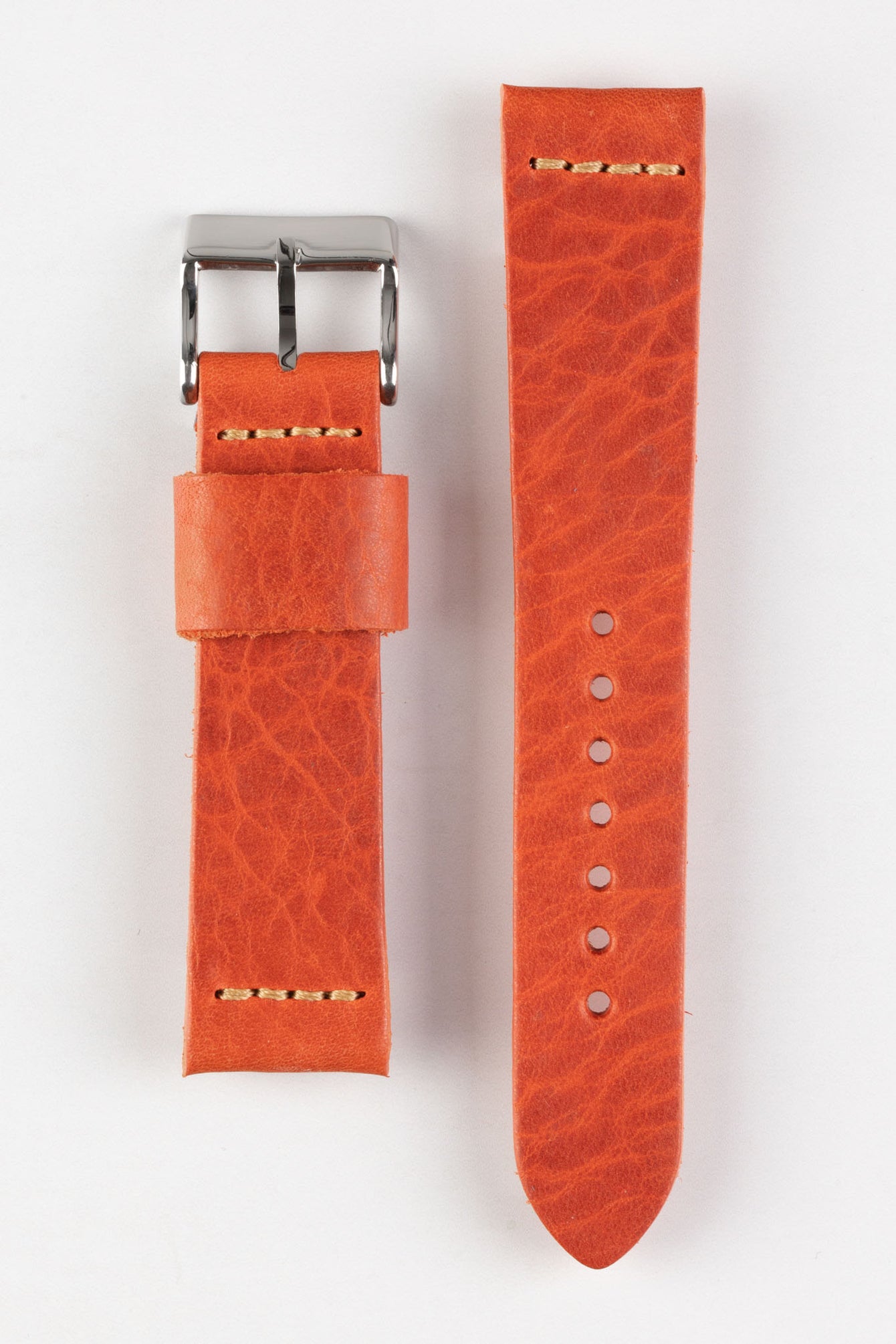 red leather watch strap