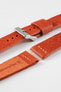 Pebro ARTISAN Leather Watch Strap in BURNT RED