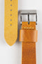 Pebro ARTISAN Leather Watch Strap in GOLD BROWN
