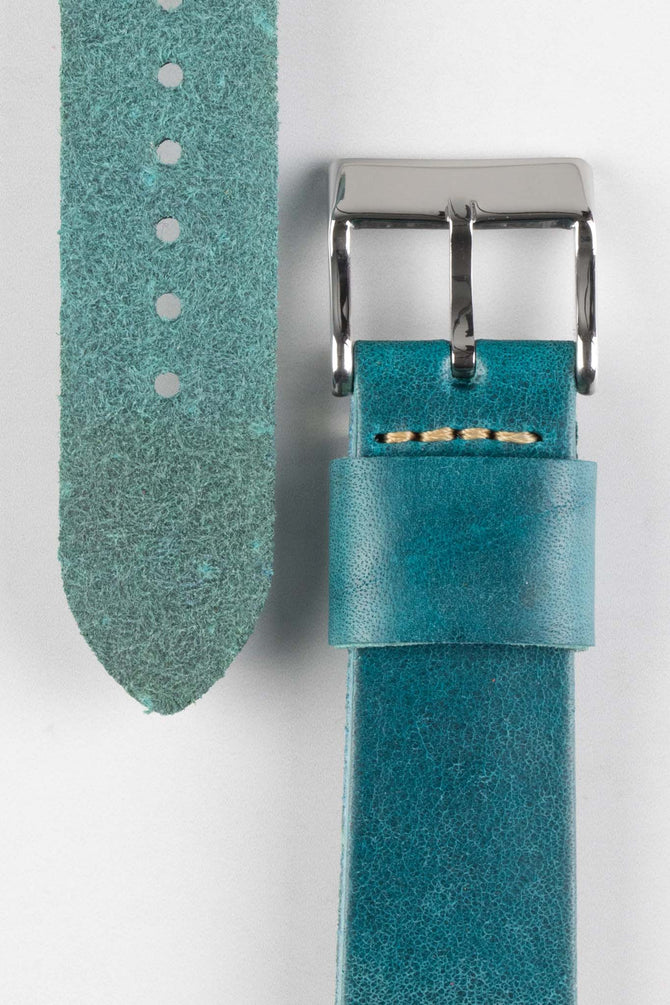 turquoise leather strap