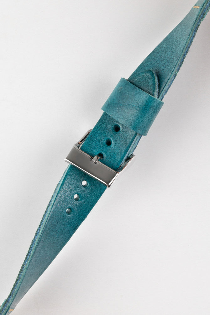 Pebro ARTISAN Leather Watch Strap in TURQUOISE