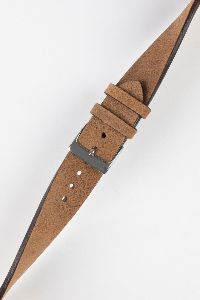 Pebro Barbour | Mustard Brown Waxed Leather Strap