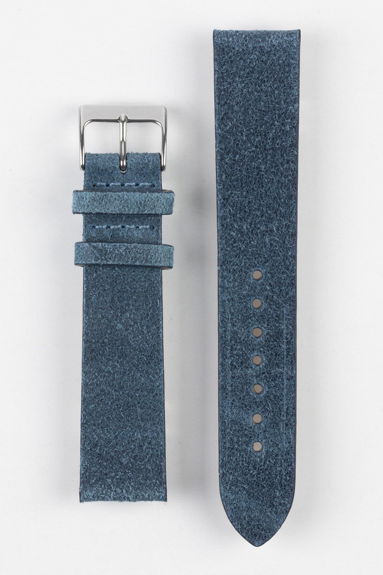 Pebro Barbour | Waxed Calfskin Blue Leather Strap