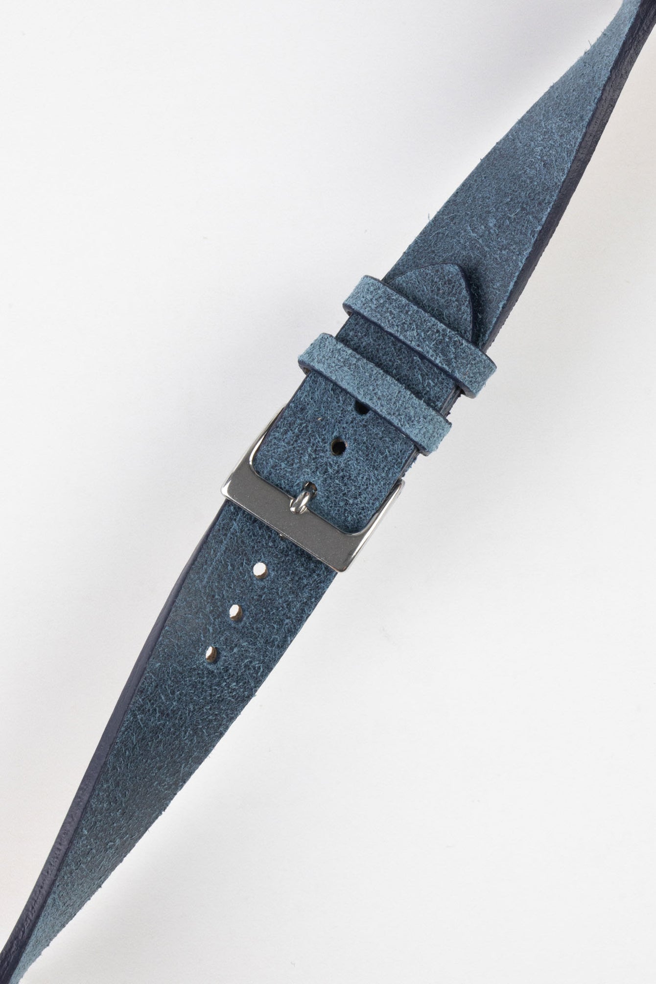 Pebro Barbour | Waxed Calfskin Blue Leather Strap