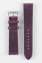 Purple Leather Watch Strap