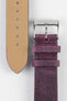 elegant Purple Leather Watch Strap