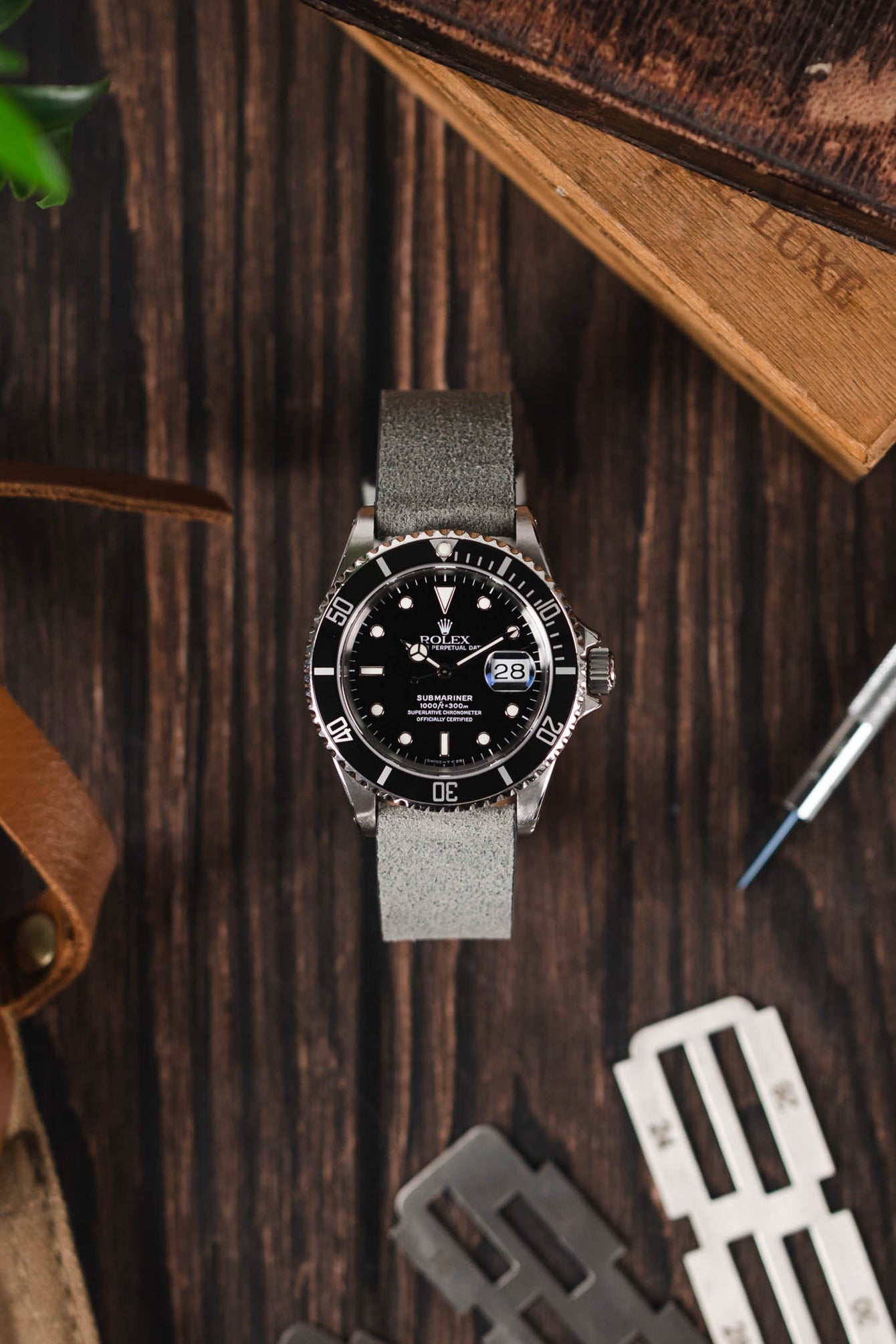 calfskin leather watch strap 