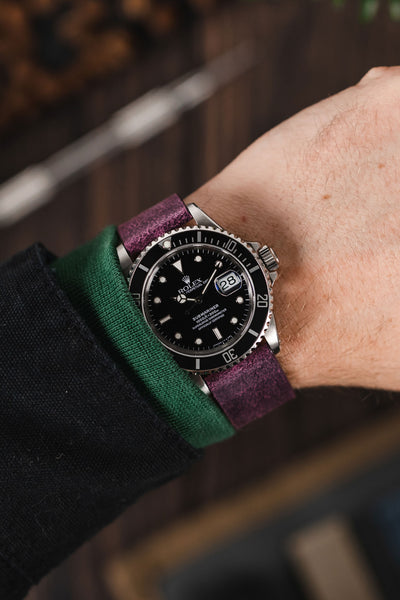 Purple Leather Watch