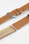 Pebro BILLY Genuine Goatskin Leather Watch Strap in MID BROWN