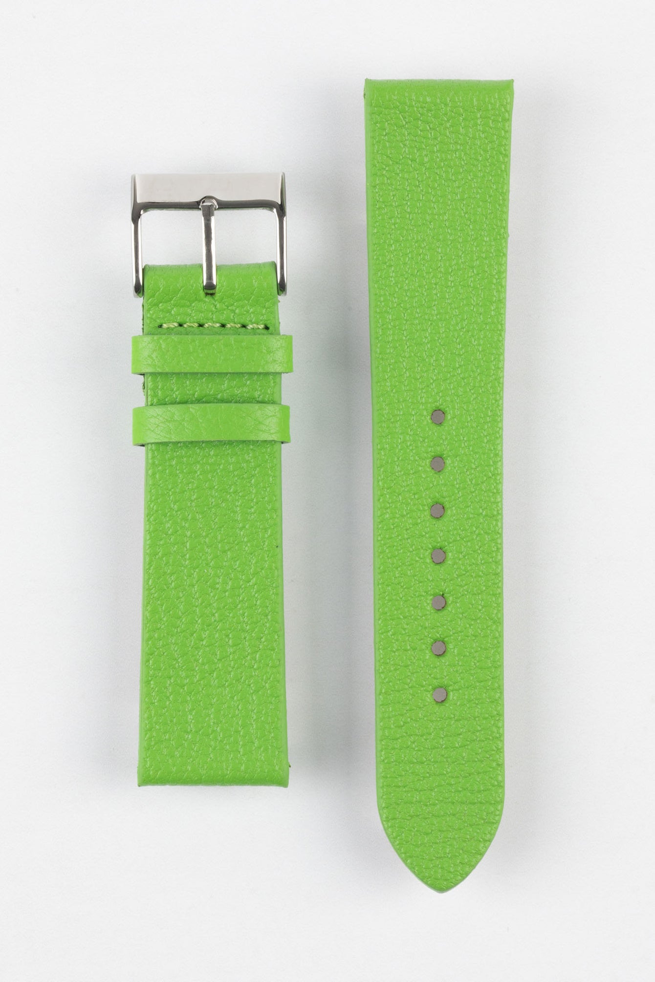 Pebro BILLY Genuine Goatskin Leather Watch Strap in APPLE GREEN
