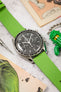 Pebro BILLY Genuine Goatskin Leather Watch Strap in APPLE GREEN