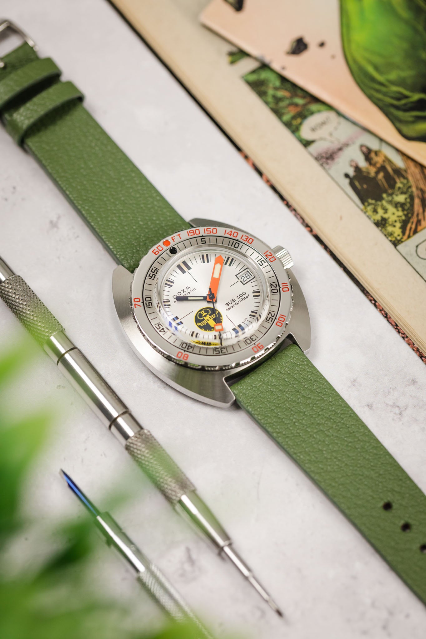 Green watch strap sale