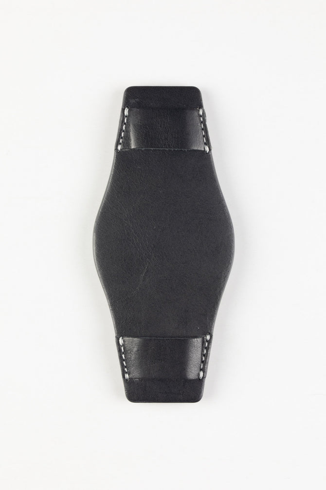 Pebro Vintage Leather BUND Watch Strap in BLACK