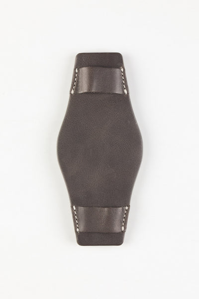 Pebro Vintage Leather BUND Watch Strap in DARK BROWN