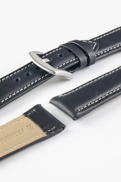 black padded watch strap 