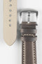 Pebro CADW Padded Vintage Leather Watch Strap in DARK BROWN