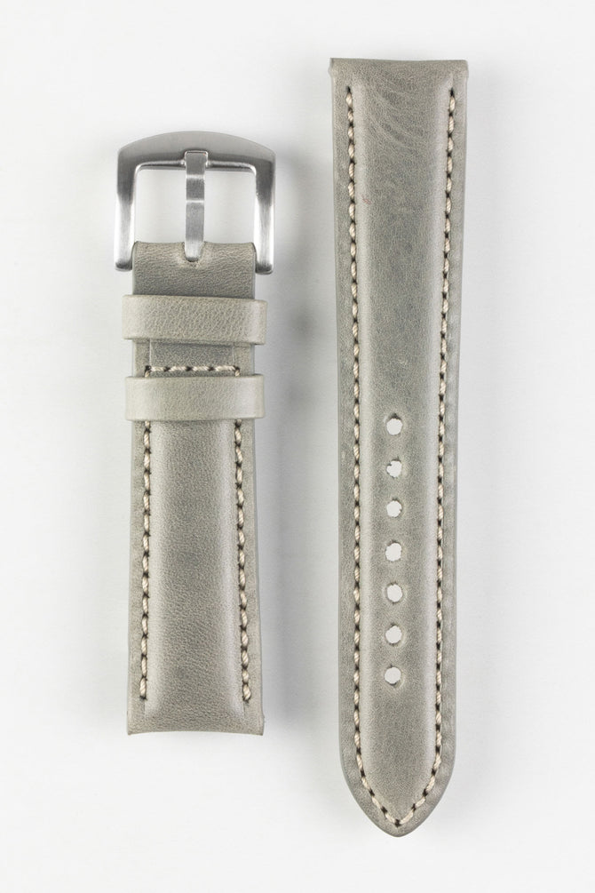grey leather strap watch 