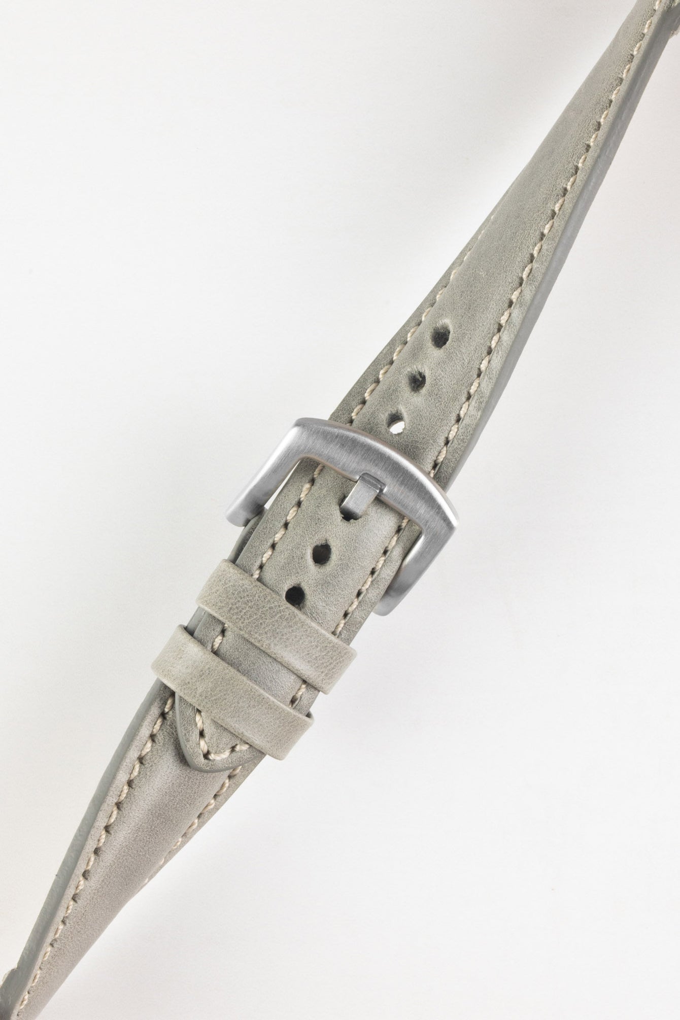 grey leather strap watch 
