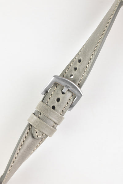 grey leather strap watch 