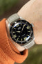 Pebro CADW XL Padded Vintage Leather Watch Strap in GREY