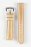 Pebro CADW Padded Vintage Leather Watch Strap in SAND