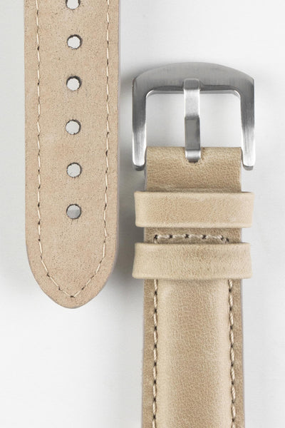 taupe leather watch strap 