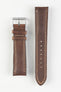 Pebro CADW DISTRESSED Padded Vintage Leather Watch Strap in CHESTNUT BROWN
