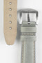 Pebro CADW XL Padded Vintage Leather Watch Strap in GREY