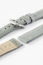 Pebro CADW XL Padded Vintage Leather Watch Strap in GREY