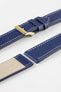 Pebro CLASSIC Unpadded Calfskin Leather Watch Strap in BLUE