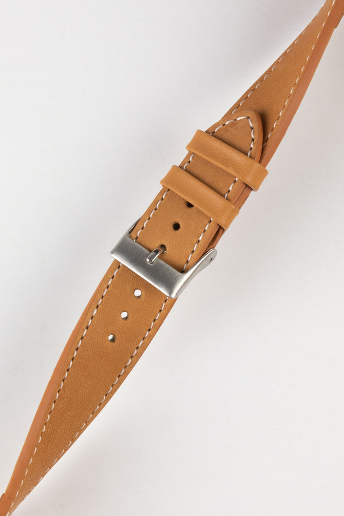 cognac leather watch strap 