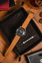 cognac leather watch strap 