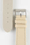 cream leather watch strap 