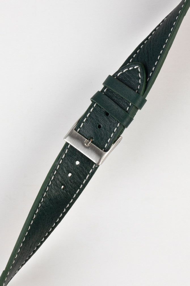 dark  leather watch strap