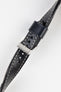 Pebro HISTORIC Hand-Finished Leather Watch Strap in BLACK