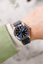 Pebro HISTORIC Hand-Finished Leather Watch Strap in BLUE
