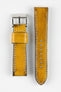yellow leather strap 
