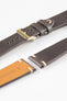 dark brown leather strap watch 