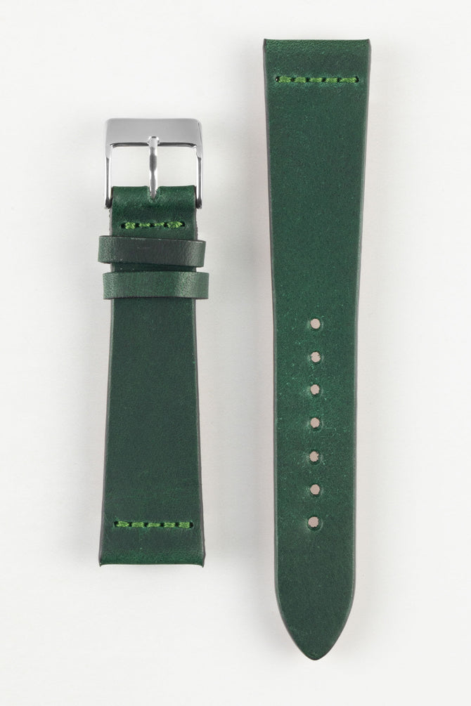 green leather watch strap 