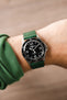 green leather watch strap 
