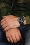 green leather watch strap 