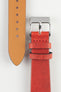 Pebro OILED ARTISAN Leather Watch Strap in RED