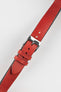 Pebro OILED ARTISAN Leather Watch Strap in RED