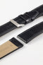 Pebro RUSTIC Vintage Leather Watch Strap in BLACK