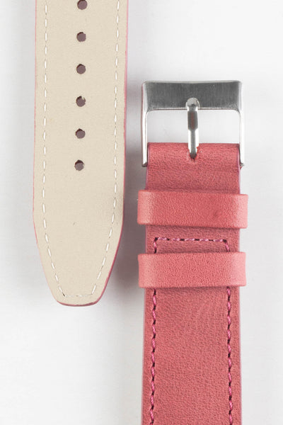 Pebro RUSTIC Vintage Leather Watch Strap in DUSTY PINK